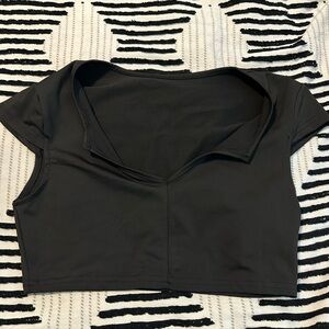 Black crop top